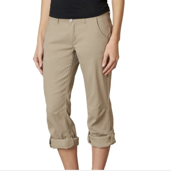 Prana Halle Women's Size 12 Beige Short Inseam Pants 34" Waist, 30" Inse… - Picture 3 of 6